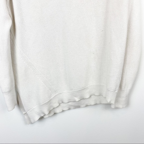 Athleta | Ivory Rest Day Asymmetric Sweater - Picture 6 of 13